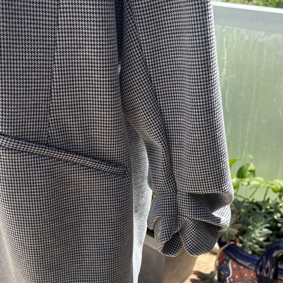 Nine West Women's Gray Houndstooth Blazer Coat - Picture 3 of 8